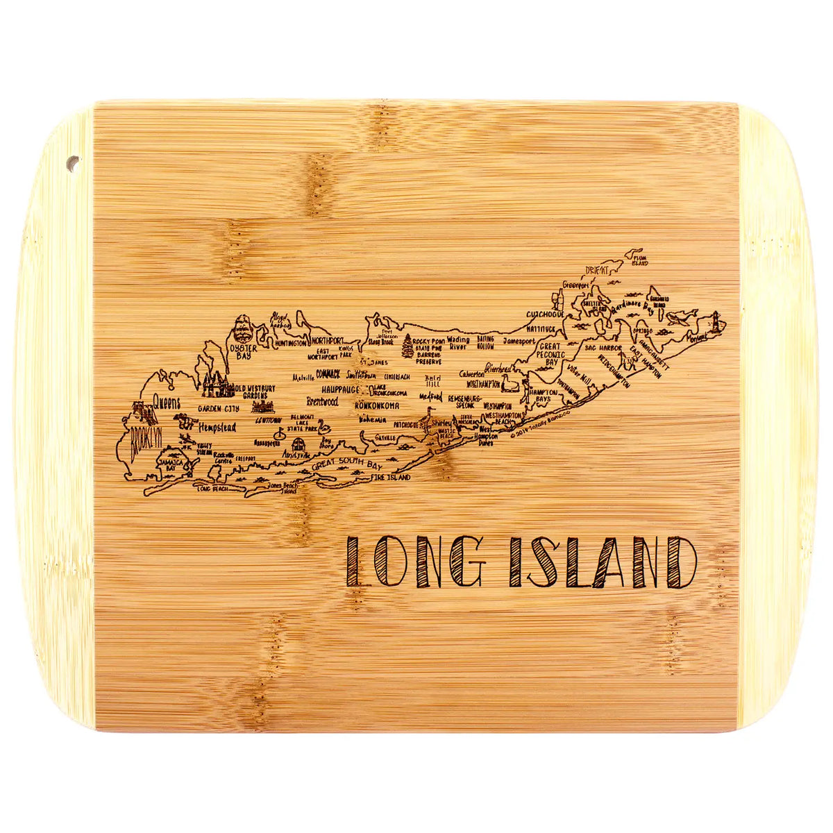 A Slice of Life Long Island Cutting Board