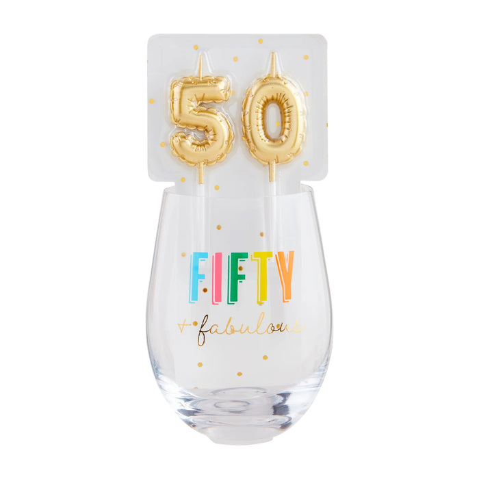 Birthday Wine Glass Set