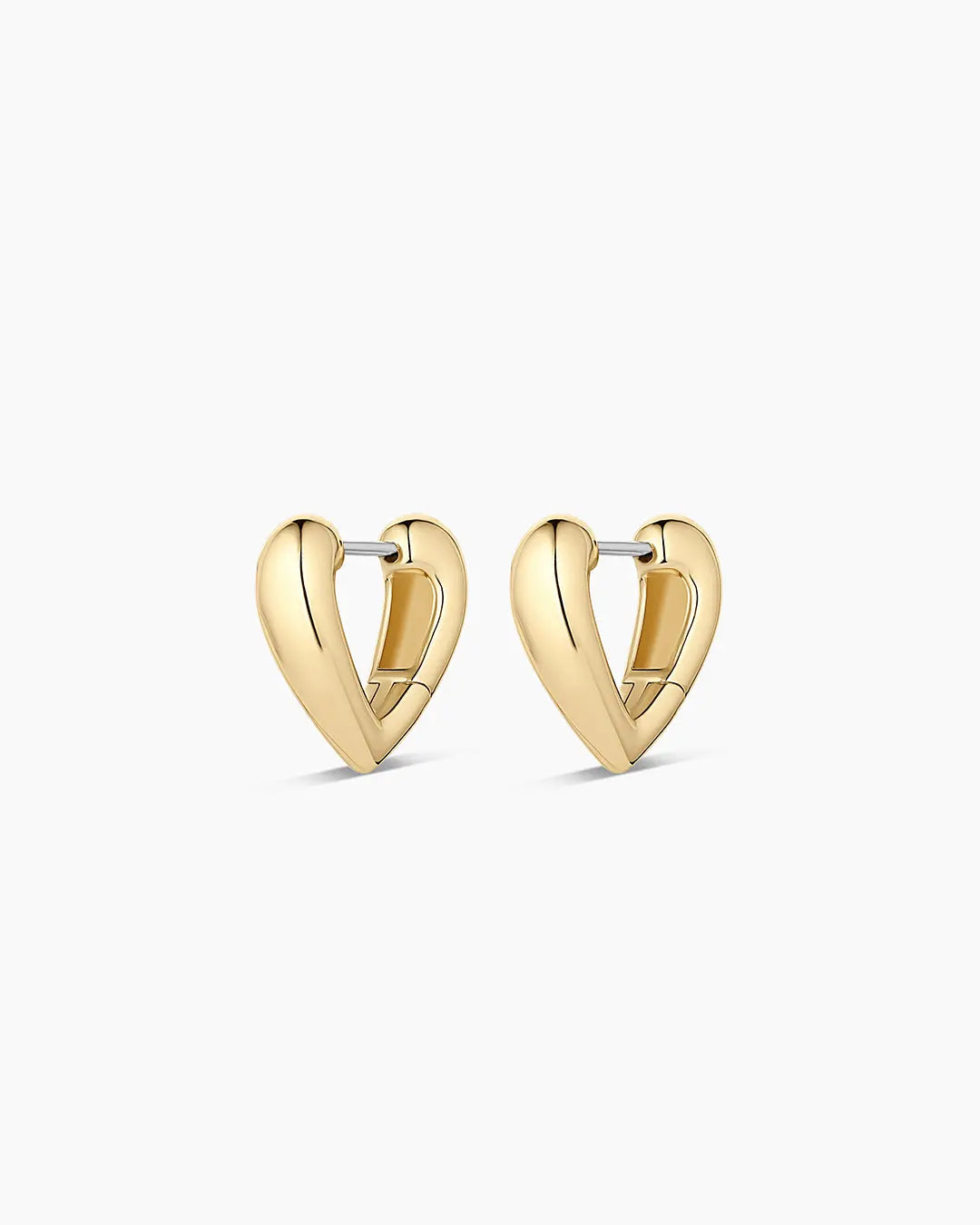 Amour Heart Huggies Earrings