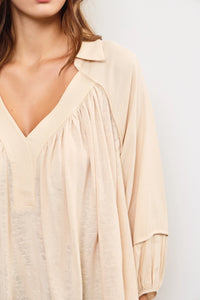 Deep V Neck Blouse