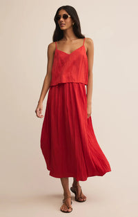 Fiore Crinkle Satin Tank-FINAL SALE