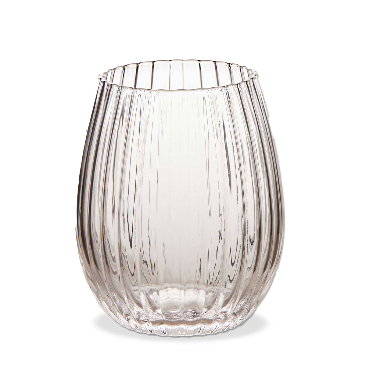 Gramercy Fluted Stemless Wine Glass