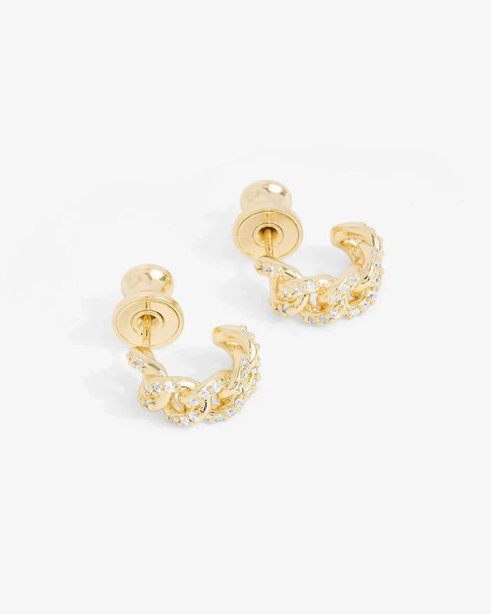 Pave Julian Chain Huggies