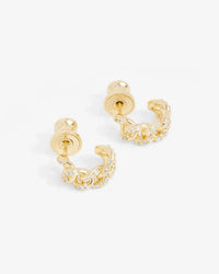 Pave Julian Chain Huggies