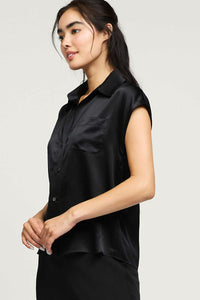 Sleeveless Silk Top