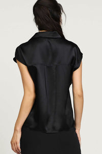 Sleeveless Silk Top