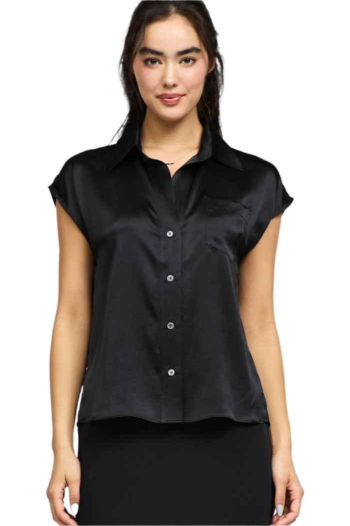 Sleeveless Silk Top