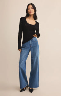 Tibi Scoop Mesh Sweater