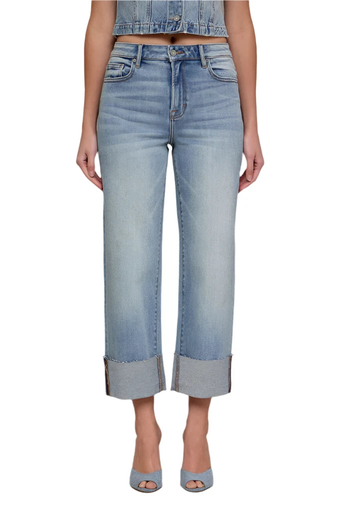 Ella High Rise Wide Cuff Vintage