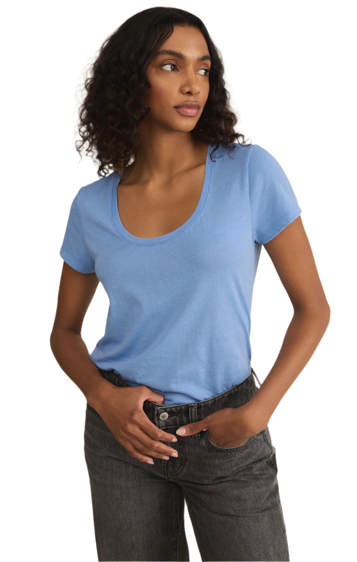 Anywhere Scoop Tee-FINAL SALE