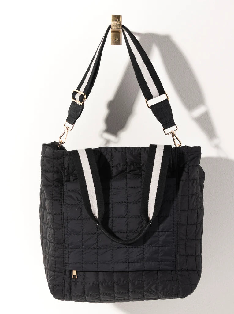 Ezra Travel Tote in Black