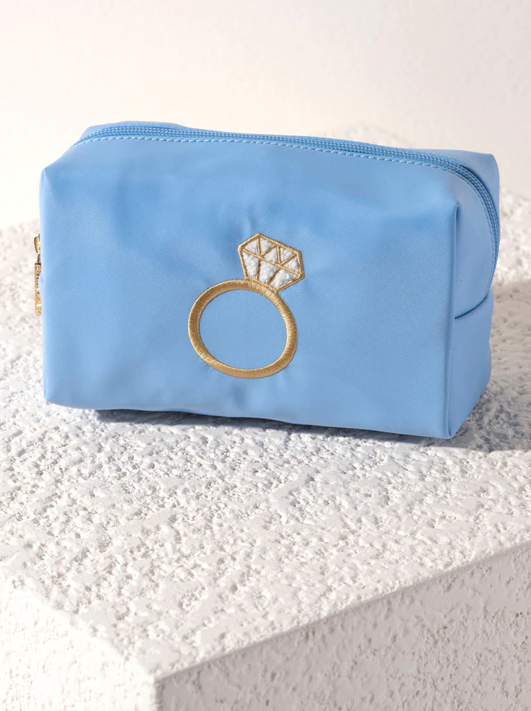 Bling Zip Pouch Sky