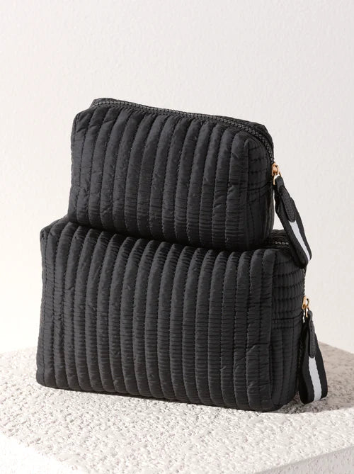 Exra Small Boxy Cosmetic Pouch in Black