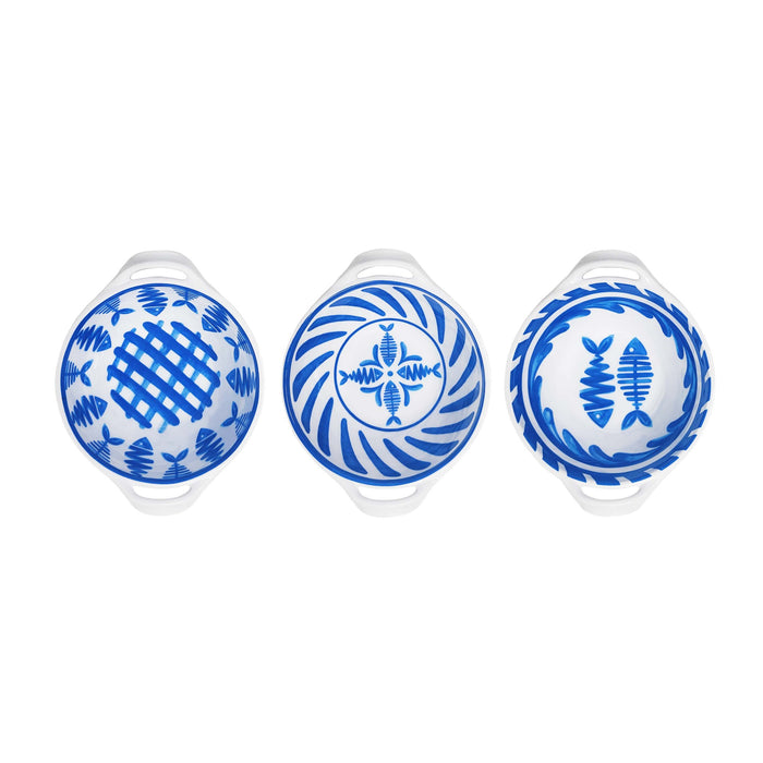 Mediterrnaneo Set of 3 Handled Bowl