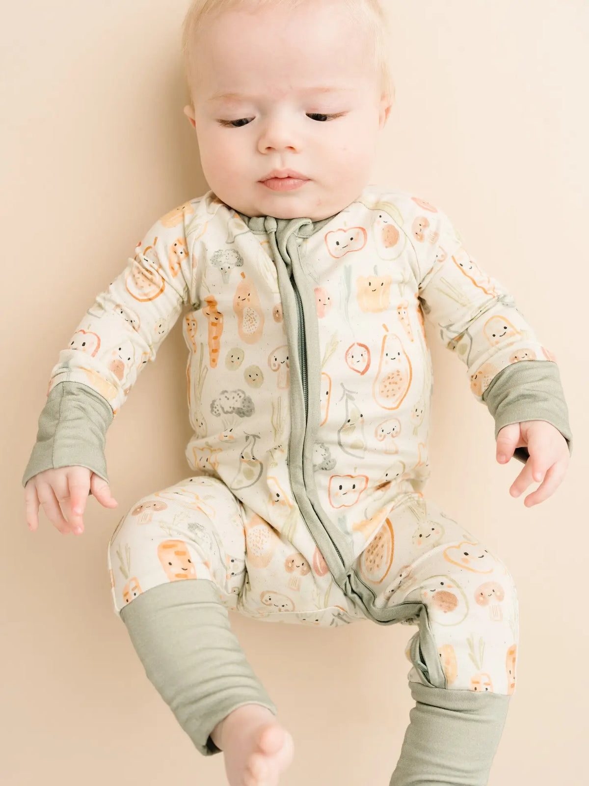 Veggie Friends Bamboo Sleeper Onesie