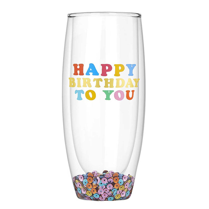 Stemless Flute HBD To You