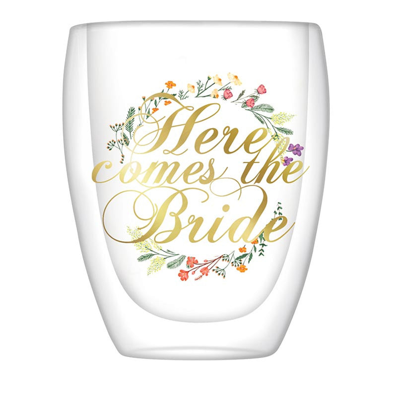 Boho Bride Wineglass