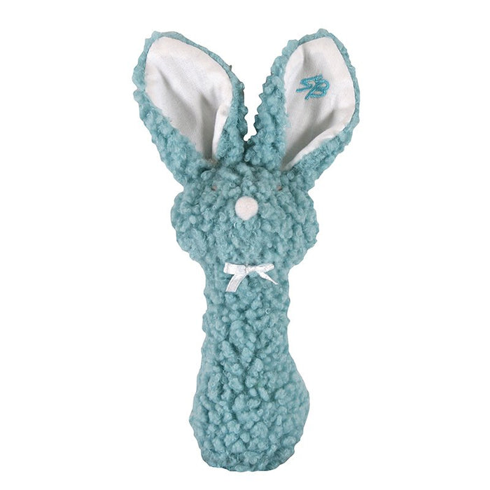 Blue Bunny Woolly Rattle