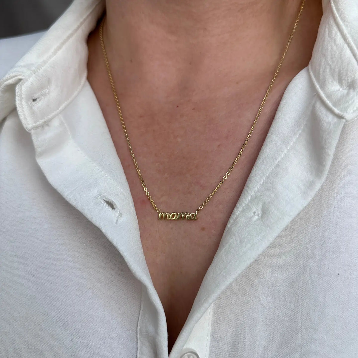 Gold Filled Mama Necklace