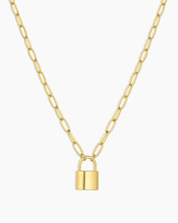 Kara Padlock Charm Necklace