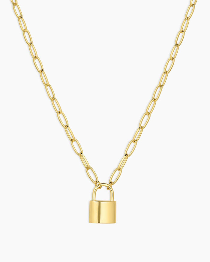 Kara Padlock Charm Necklace