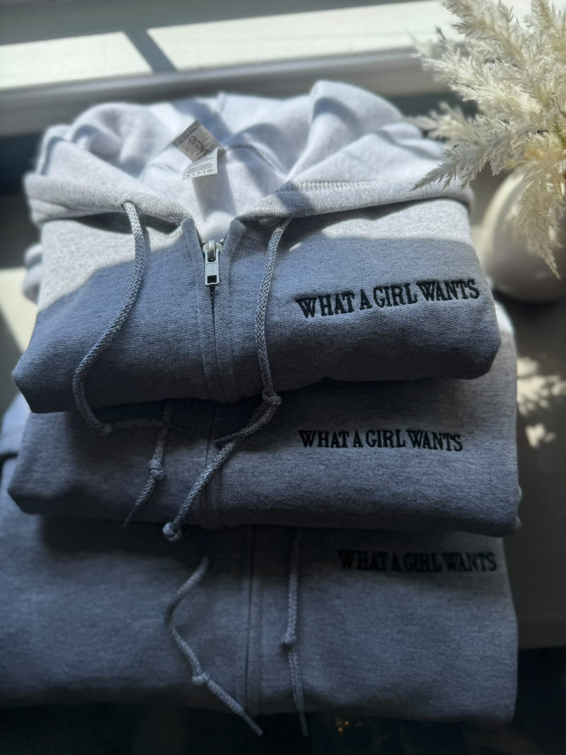 What A Girl Wants Zip Up