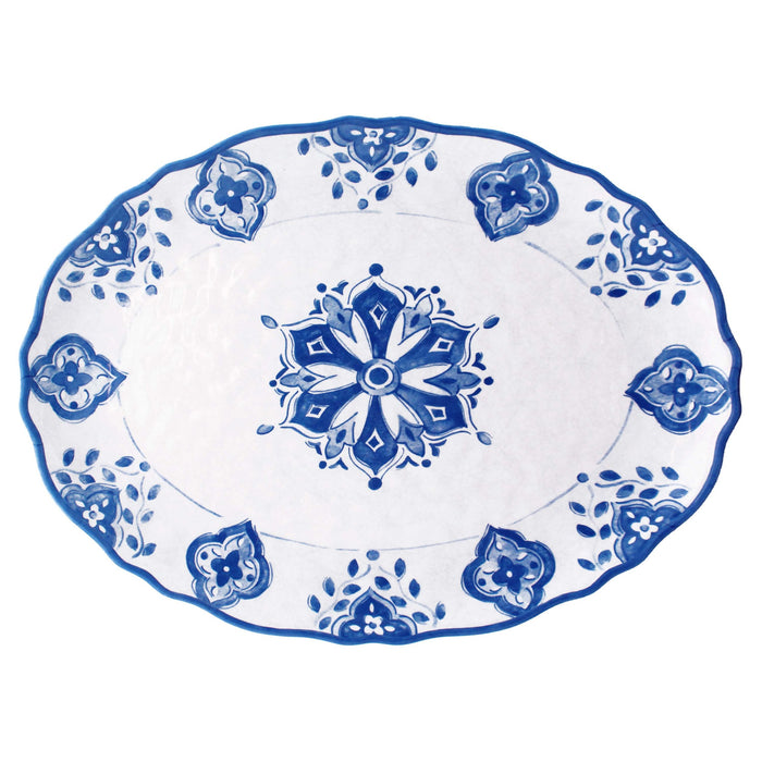Moroccan Blue 16" Oval Platter