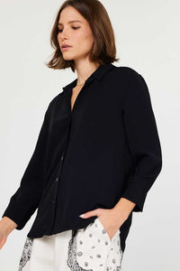 Silky Button Down Blouse