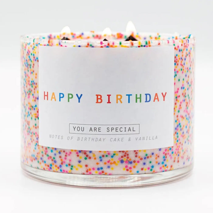 3 Wick Happy Birthday Soy Candle