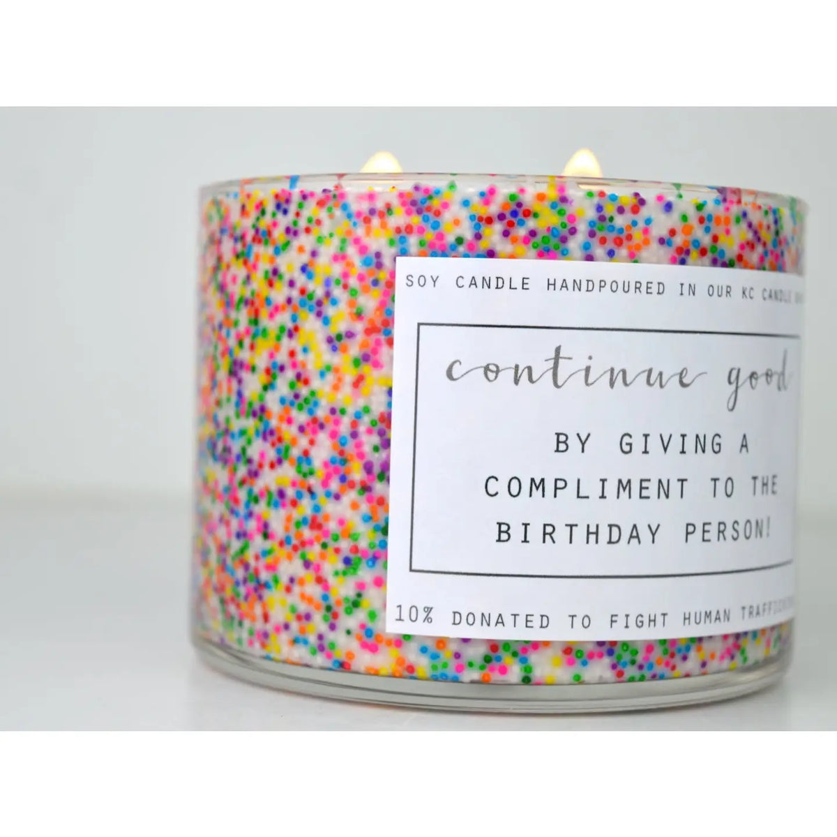 3 Wick Happy Birthday Soy Candle