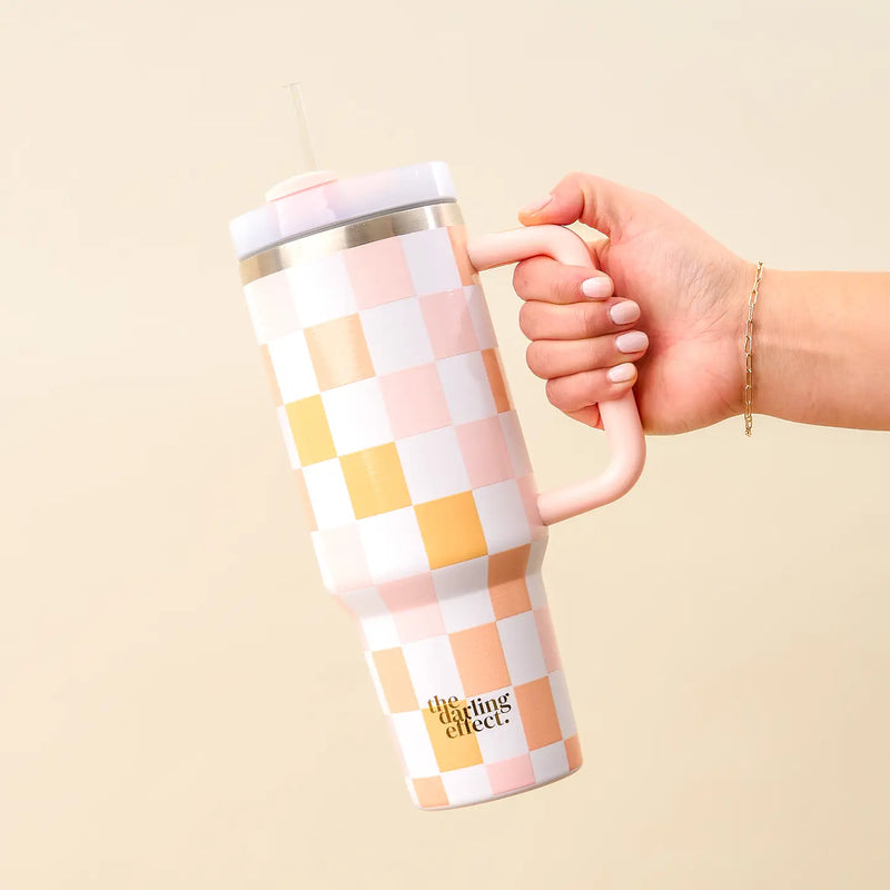Take Me Everywhere Tumbler Peach