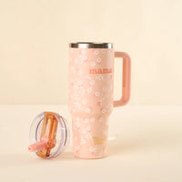 Mama Peach 40 oz Lifestyle Flip Straw Tumbler