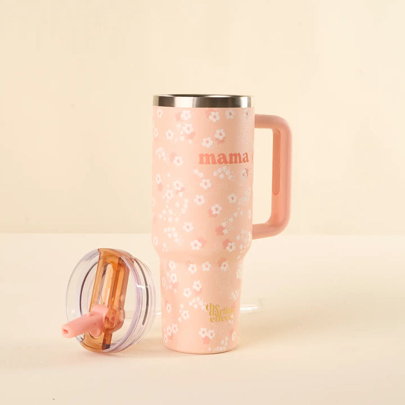 Mama Peach 40 oz Lifestyle Flip Straw Tumbler