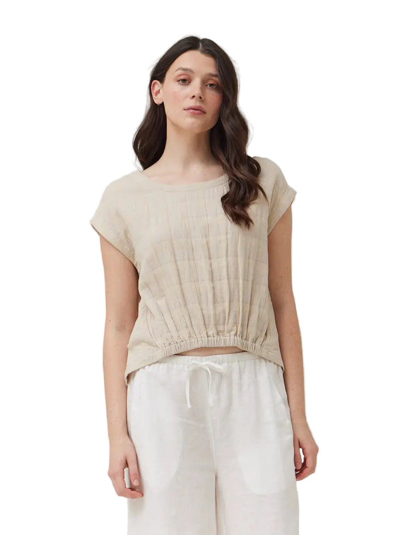 Gingham Gauze Blouse