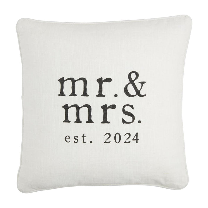 Square Mr. and Mrs Est 2024 Pillow