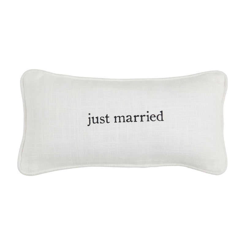 Just Married Mini Wedding Pillow