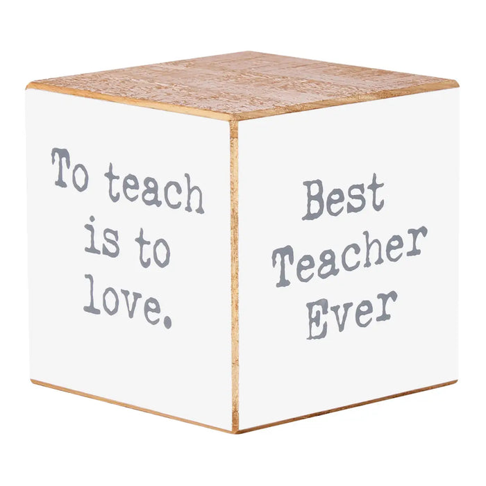 Teacher Sayings Cube