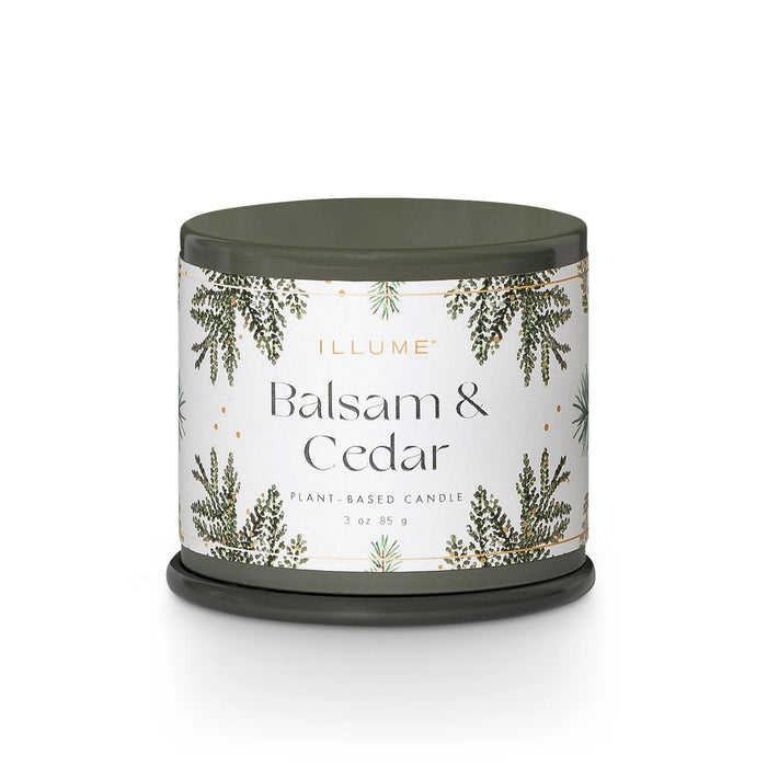 Balsam & Cedar Green Vanity Tin Candle