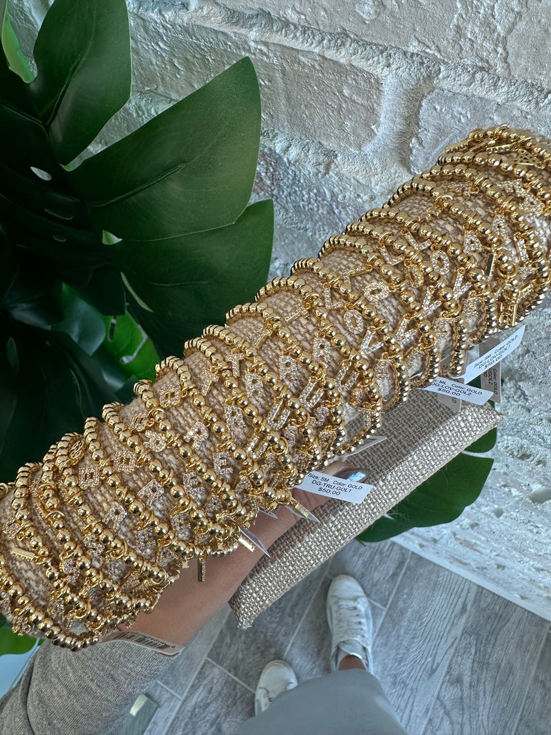 Dripping in Gold Bracelet