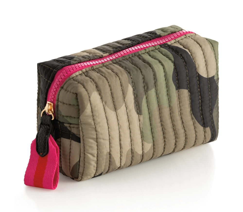 Camo Ezra Small Boxy Cosmetic Pouch