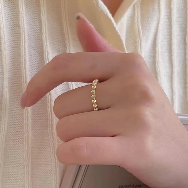 Sterling Beaded Ring