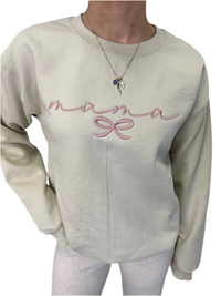 Mama Embroidered Crew