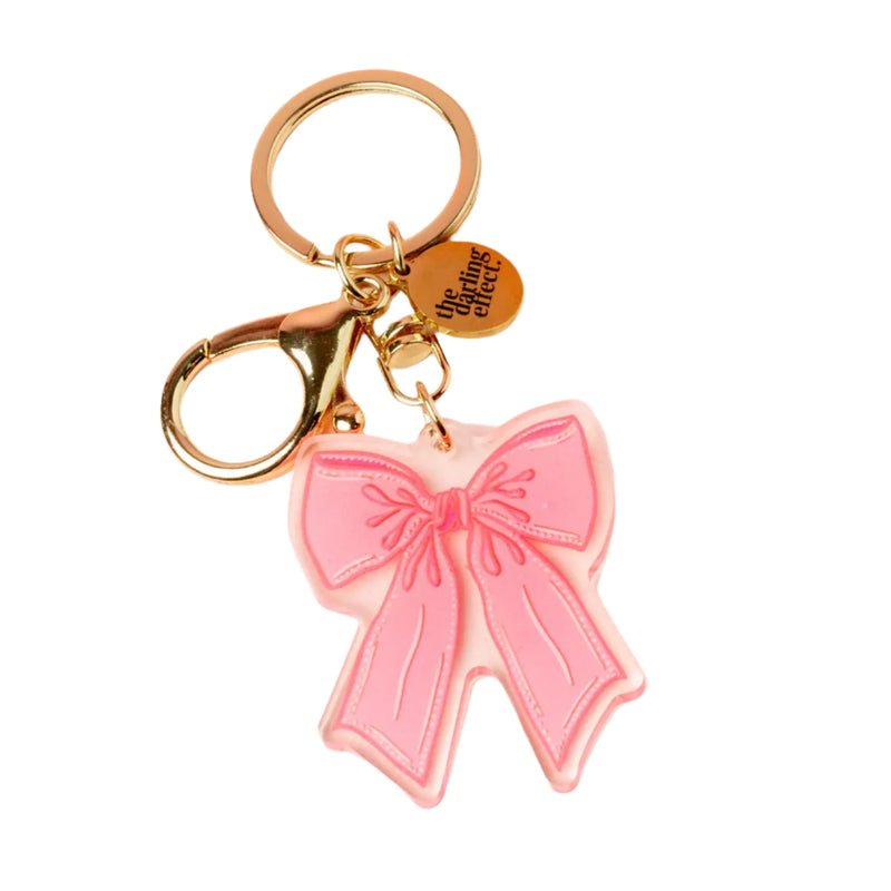 Acrylic Keychain Bow Pink