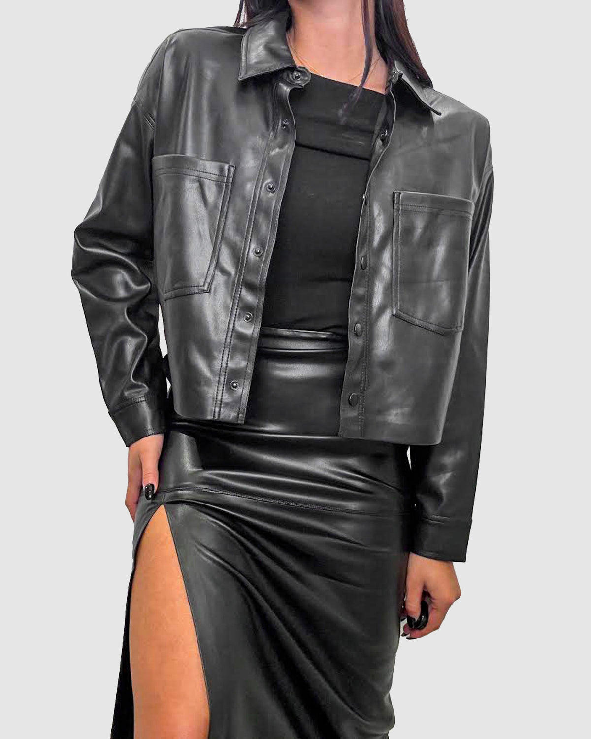 All Day Faux Leather Jacket