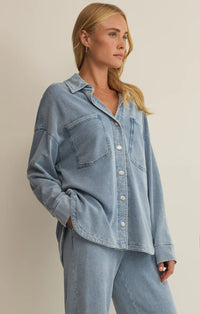 All Day Knit Denim Jacket Ocean Air Indigo