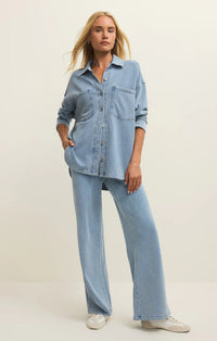 All Day Knit Denim Jacket Ocean Air Indigo