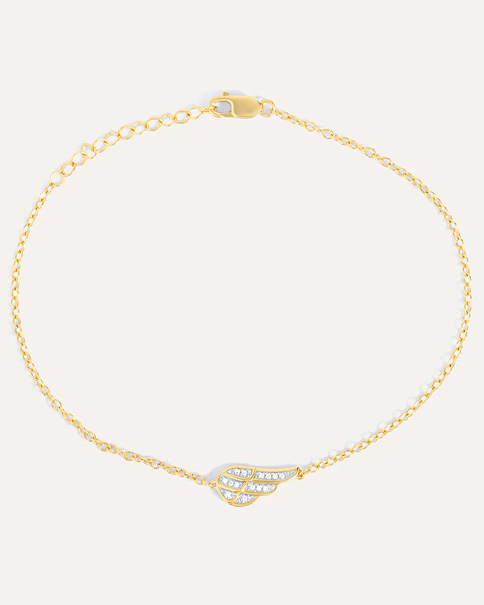 Angel Wings Gold Chain Bracelet