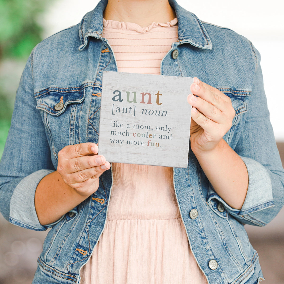 Aunt Definition Small Talk Sign