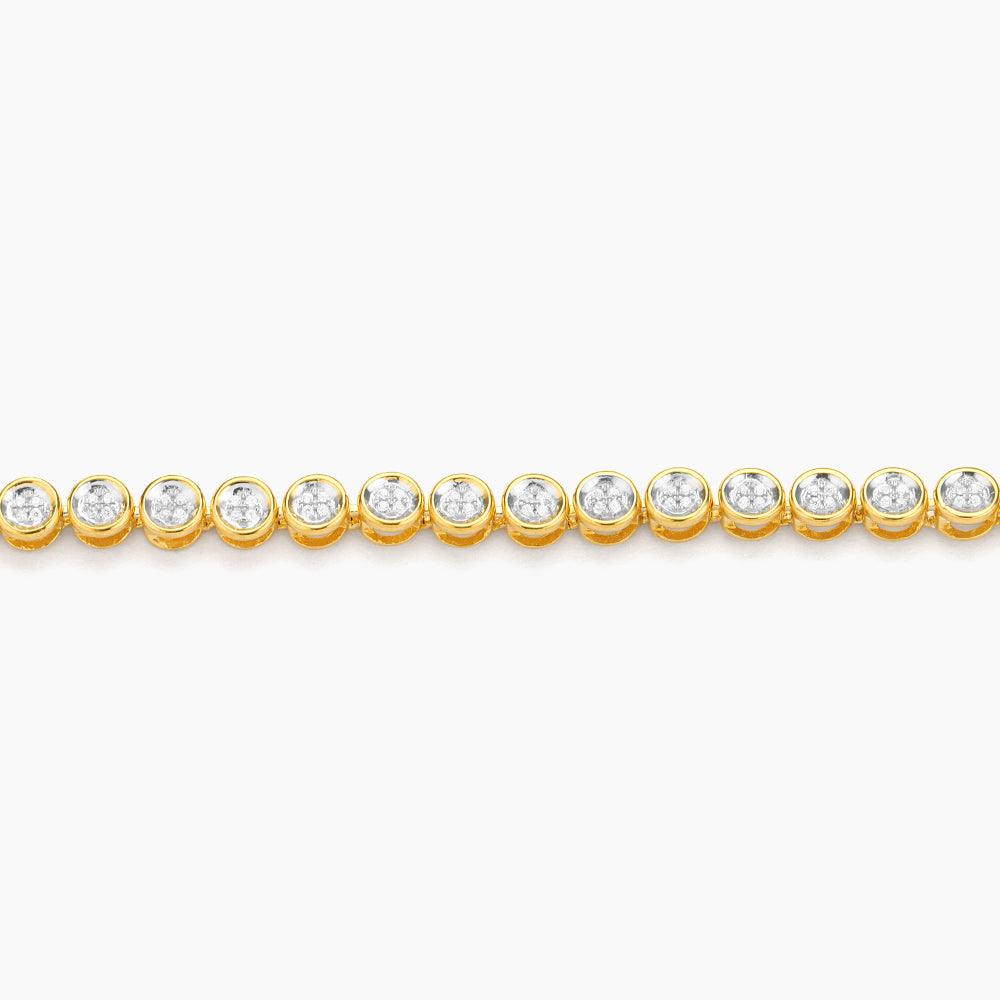 Diamond Essential Tennis Bracelet Gold