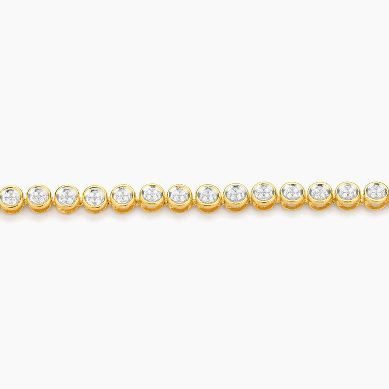 Diamond Essential Tennis Bracelet Gold